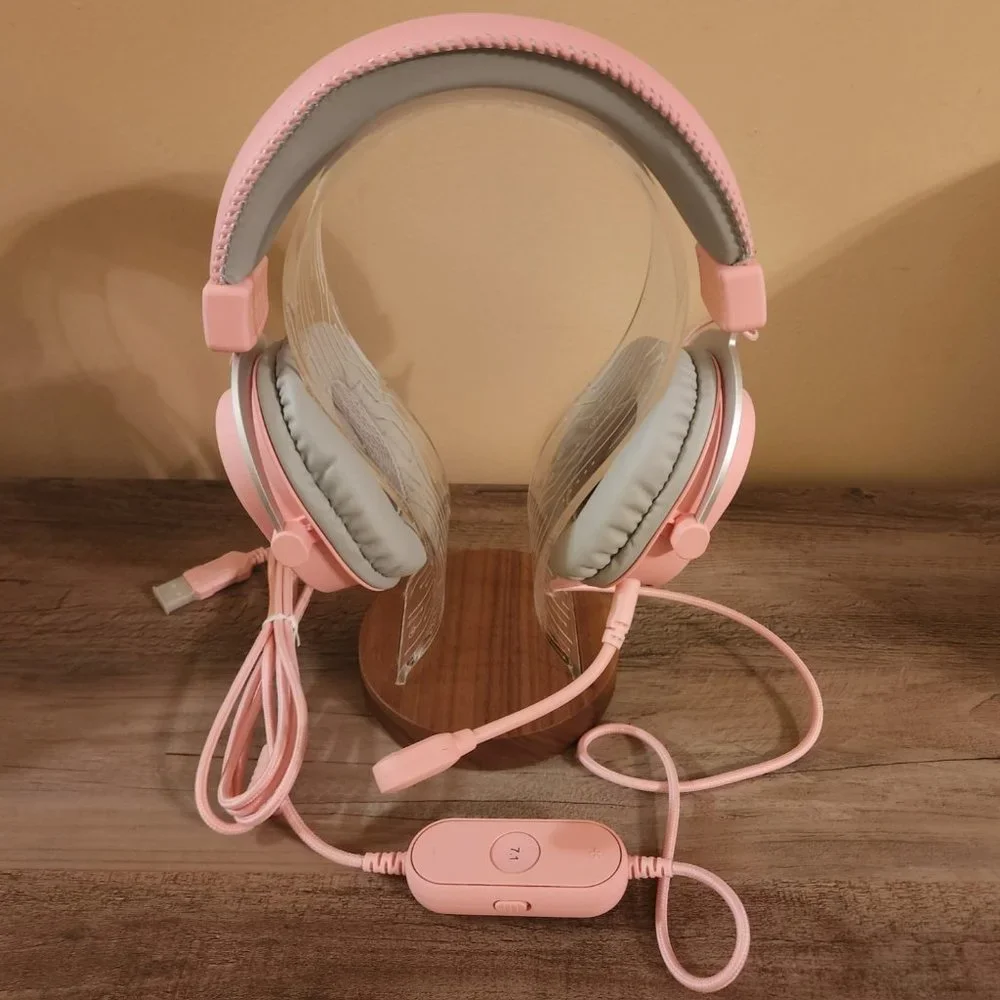 NIB Pink RGB Gaming Headset - Picture 3 of 6
